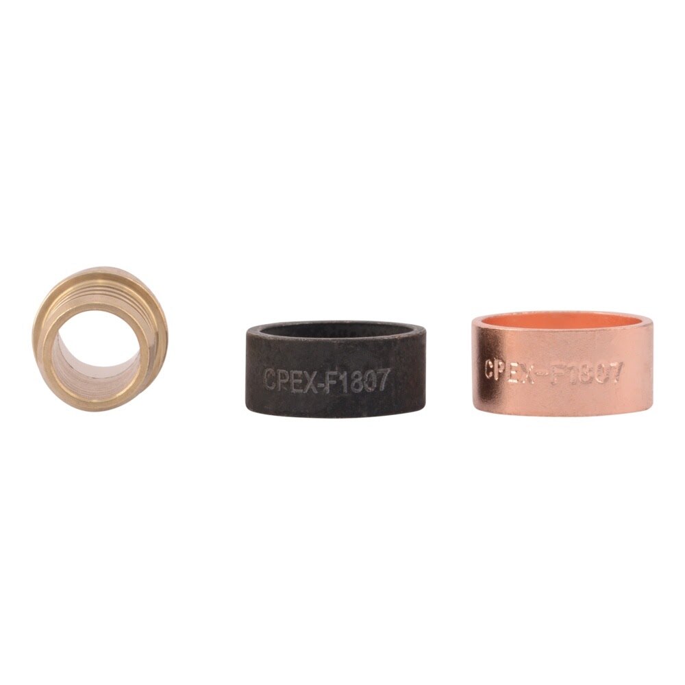 SharkBite UC4008LF 1/2 in. PEX Crimp x 1/2 in. Polybutylene Brass Barb Adapter - 2