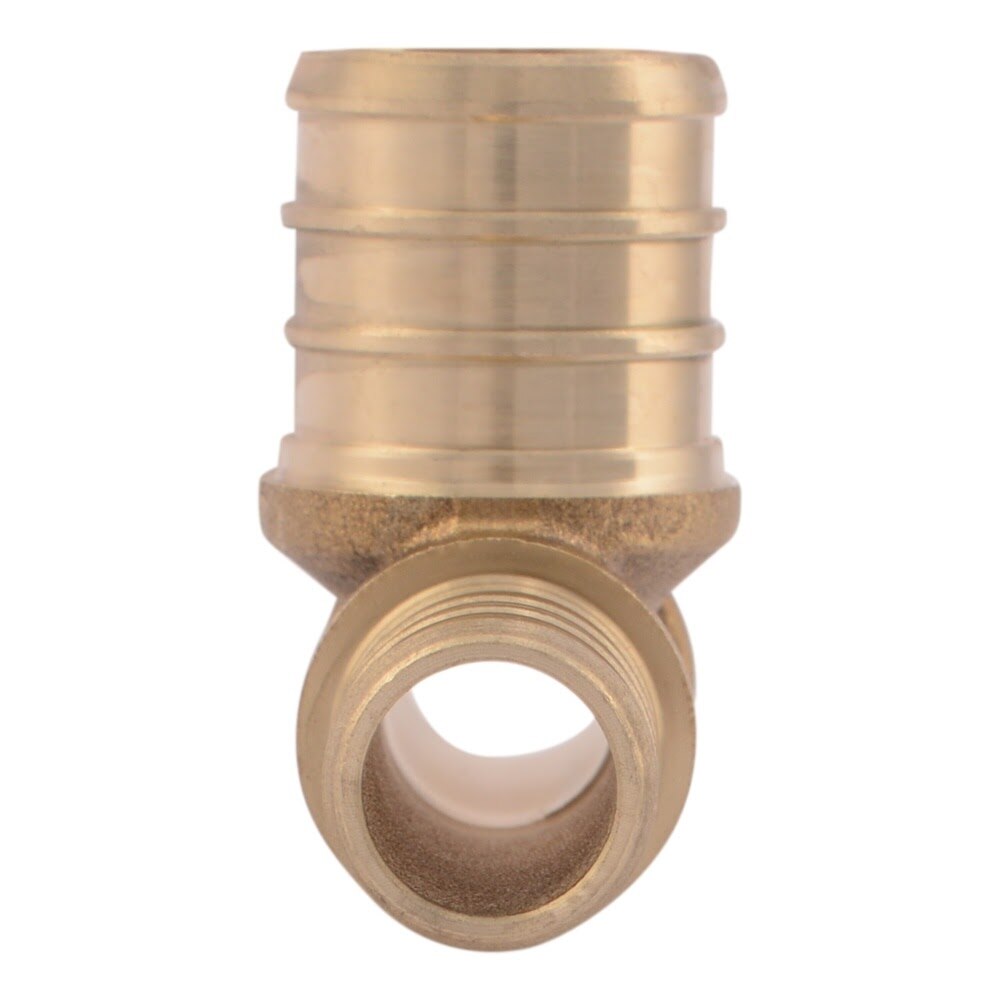 SharkBite UC408LF 1/2 in x 1/2 in x 3/4 in Lead Free Brass PEX Bullnose Tee Fitting - 2