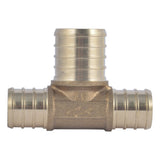 SharkBite UC413LF 3/4 in. x 3/4 in. x 1 in. Lead Free Brass Barb Bull Nose Tee for PEX Pipe - 2