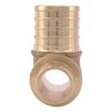 SharkBite UC413LF 3/4 in. x 3/4 in. x 1 in. Lead Free Brass Barb Bull Nose Tee for PEX Pipe - 3
