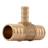 SharkBite UC417LF 3/4 in. x 3/4 in. x 3/8 in. Brass Barb Reducing Tee for PEX Pipe