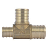 SharkBite UC418LF 1 in. x 3/4 in. x 1 in. Brass Crimp Reducing Tee Lead Free - 2