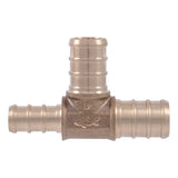 SharkBite UC434LF 1/2 in. x 3/8 in. x 1/2 in. Brass Barb Reducing Tee for PEX Pipe - 2