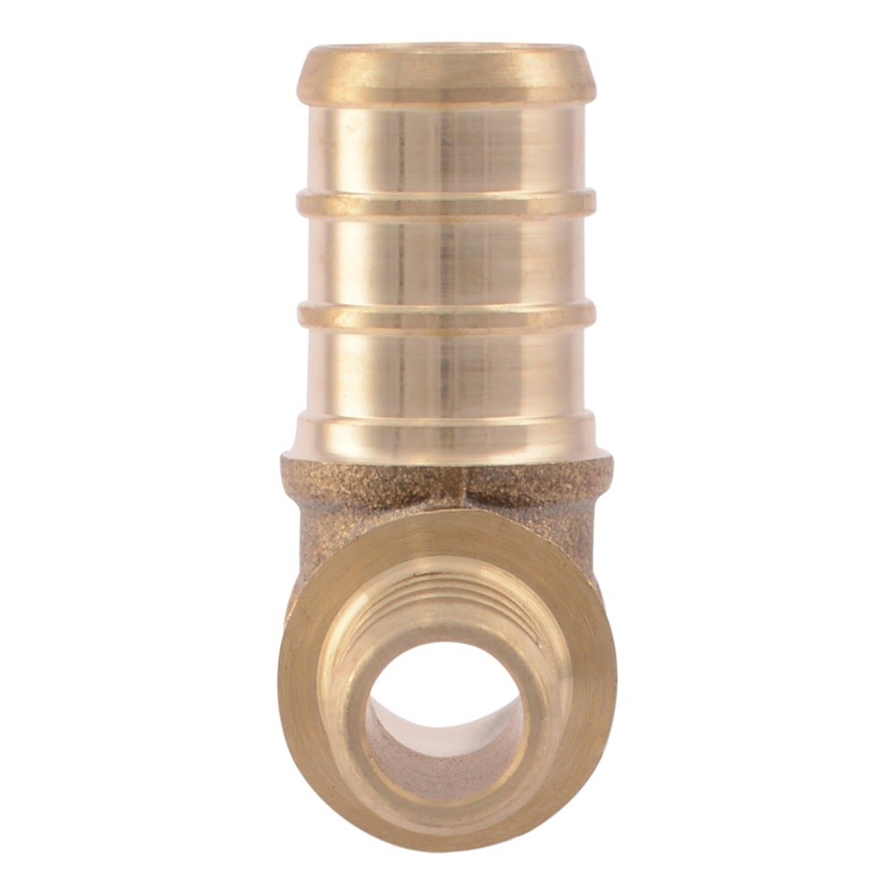 SharkBite UC434LF 1/2 in. x 3/8 in. x 1/2 in. Brass Barb Reducing Tee for PEX Pipe - 3