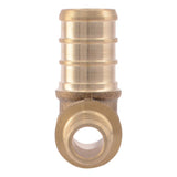 SharkBite UC434LF 1/2 in. x 3/8 in. x 1/2 in. Brass Barb Reducing Tee for PEX Pipe - 3
