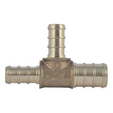 SharkBite UC452LF Lead-Free Brass Barb Reducing Tee for PEX 1/2 in. x 3/8 in. x 3/8 in. - 2