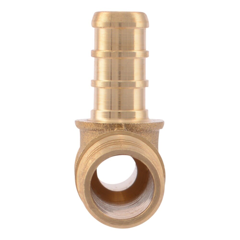 SharkBite UC452LF Lead-Free Brass Barb Reducing Tee for PEX 1/2 in. x 3/8 in. x 3/8 in. - 3