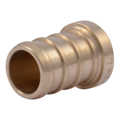 SharkBite UC514LF 1/2 in. Brass Barb Plug for PEX and PE-RT Pipe