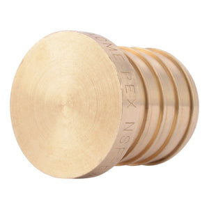 SharkBite UC520LF 1 in. Lead Free Brass Barb Plug for PEX and PE-RT Pipe