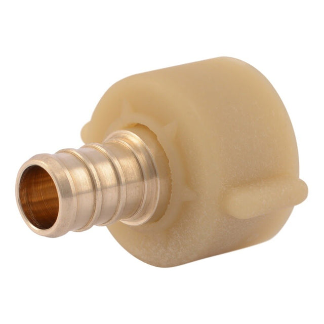SharkBite UC528LF 1/2 in x 7/8 in Brass Barb Straight Swivel Toilet Connector for PEX