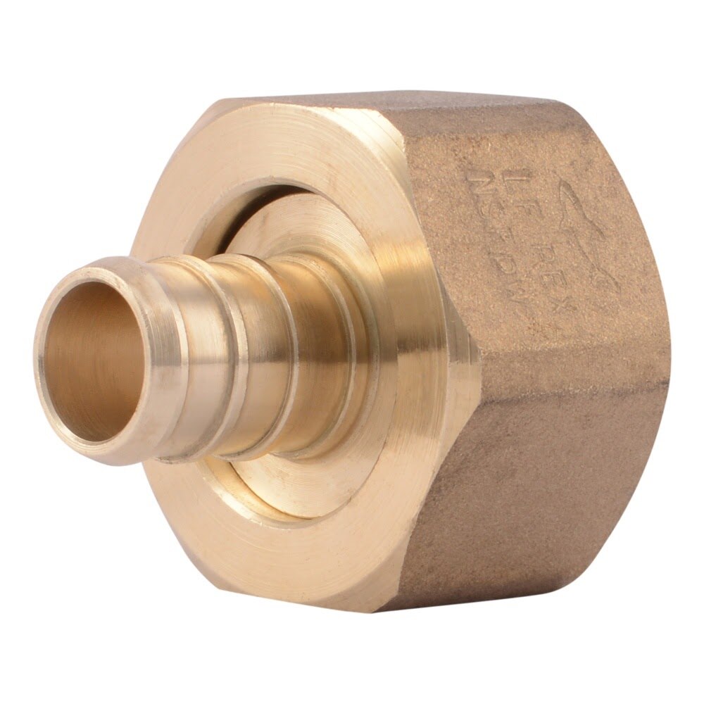 SharkBite UC534LF 1/2 in. x 3/4 in. Brass Barb Swivel Adapter Female NPSM Lead Free