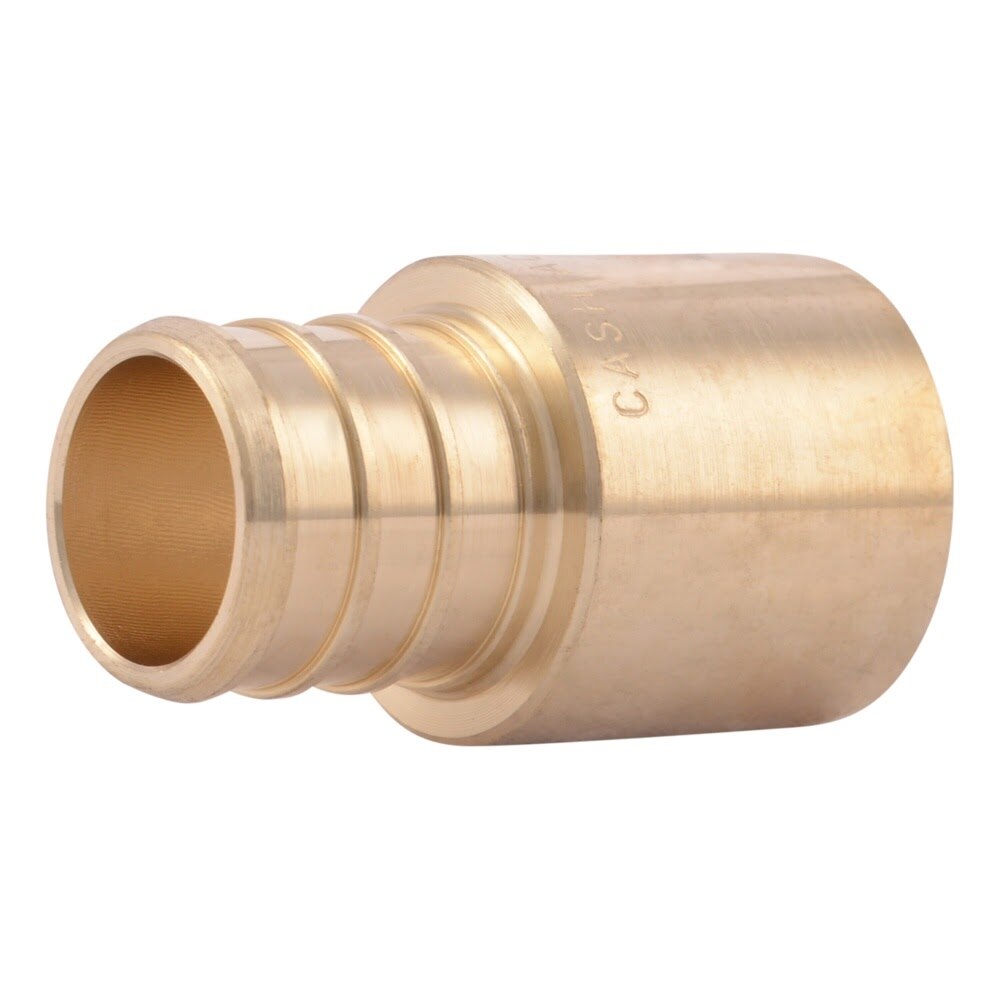 SharkBite UC608LF 3/4 in x 3/4 in Brass Barb Male Sweat Adapter for PEX to Copper Pipe