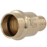 SharkBite UC722LFA 3/4 in Brass Barb x 3/4 in Copper Press Adapter Fitting for PEX Pipe