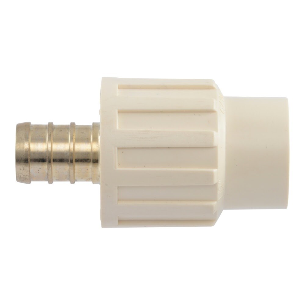 SharkBite UC916LFA 1/2 in PEX Brass Barb x 1/2 in CPVC Socket Adapter Fitting - 3