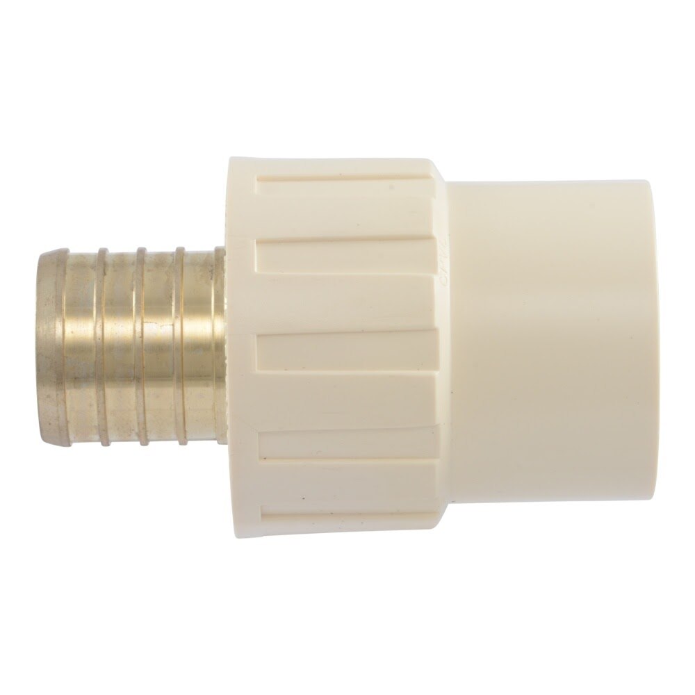 SharkBite UC928LFA 1 in Brass PEX Barb to 1 in CPVC Socket Adapter - 3