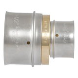SharkBite UCP014128 Brass PEX Press Reducing Coupling 1-1/2 in. x 1 in. DZR Brass Fitting - 3