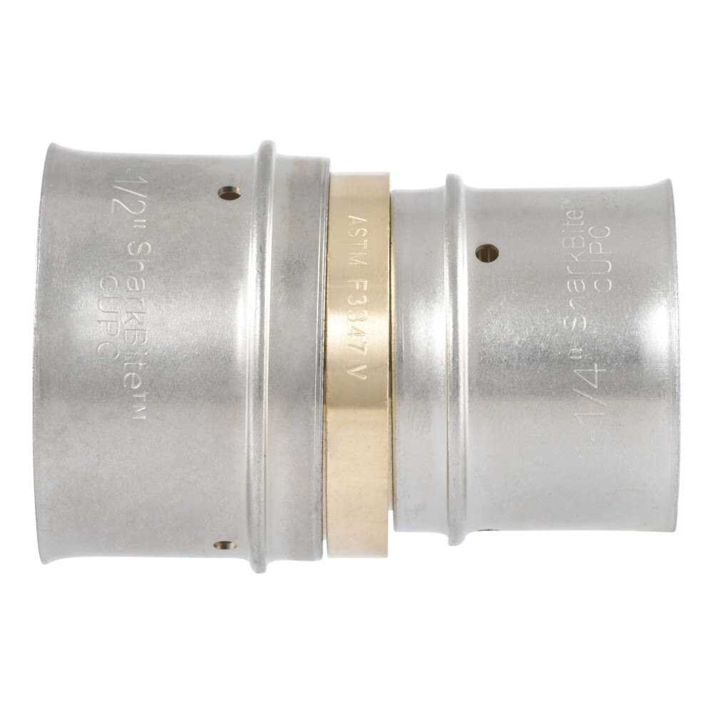 SharkBite UCP014135 Brass PEX Press Reducing Coupling 1-1/2 in x 1-1/4 in - 3
