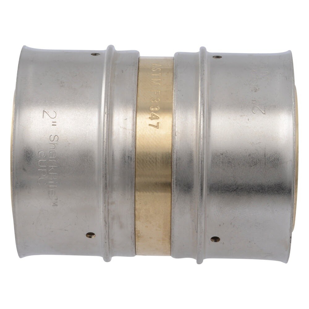 SharkBite UCP0154 2 in. x 2 in. Brass PEX Press Coupling - 3