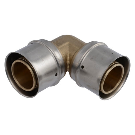 SharkBite UCP0235 1-1/4 in x 1-1/4 in Brass PEX Press Elbow for PEX Pipe