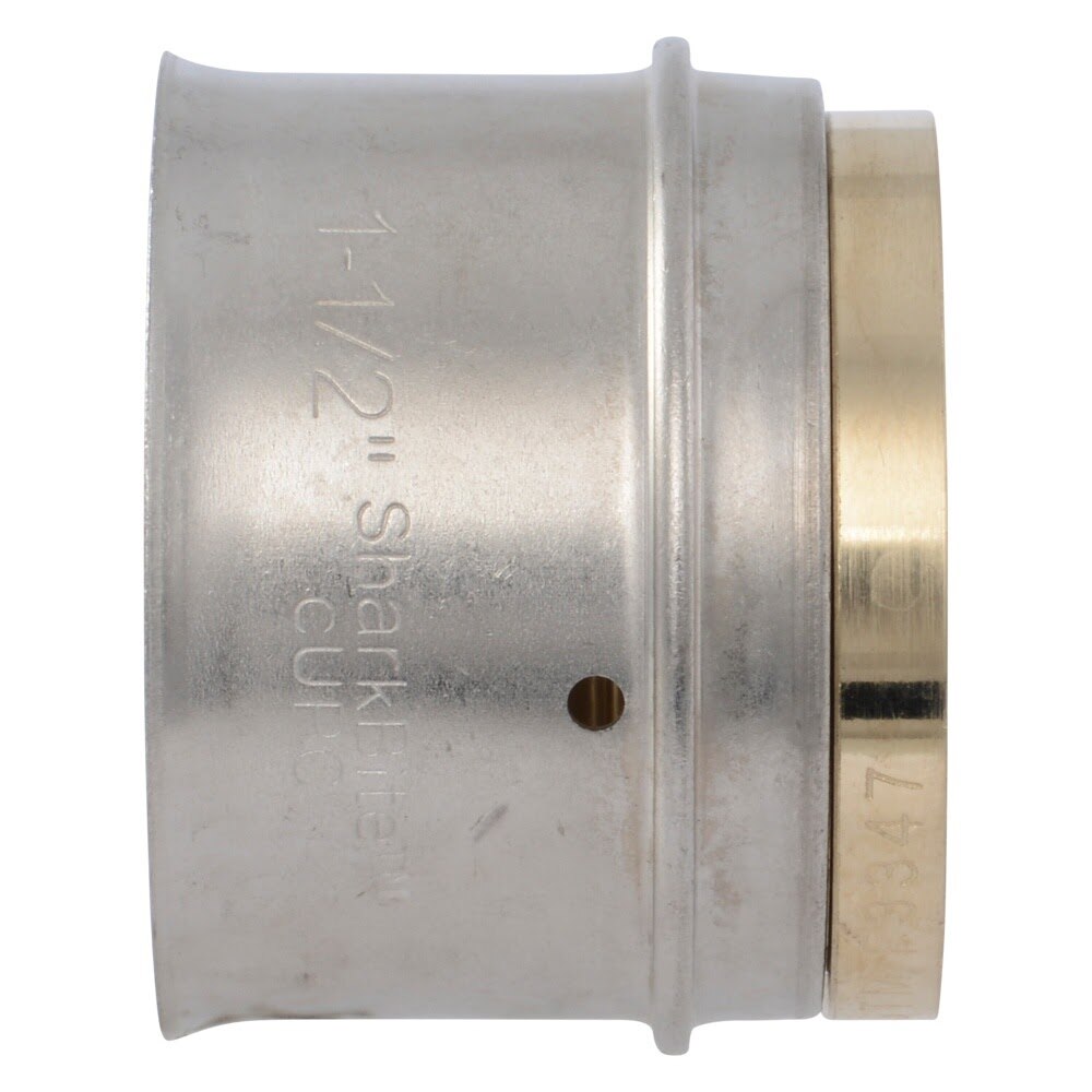 SharkBite UCP0441 1-1/2 in. DZR Brass PEX Press Plug for Potable Water and Hydronic Heating - 2