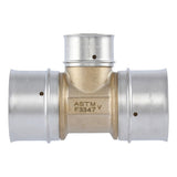 SharkBite UCP08414128 Brass PEX Press Reducing Tee 1-1/2 in x 1-1/2 in x 1 in - 3