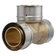 SharkBite UCP0854 2 in x 2 in x 2 in Brass PEX Press Tee for PEX Plumbing