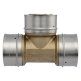 SharkBite UCP0854 2 in x 2 in x 2 in Brass PEX Press Tee for PEX Plumbing - 3