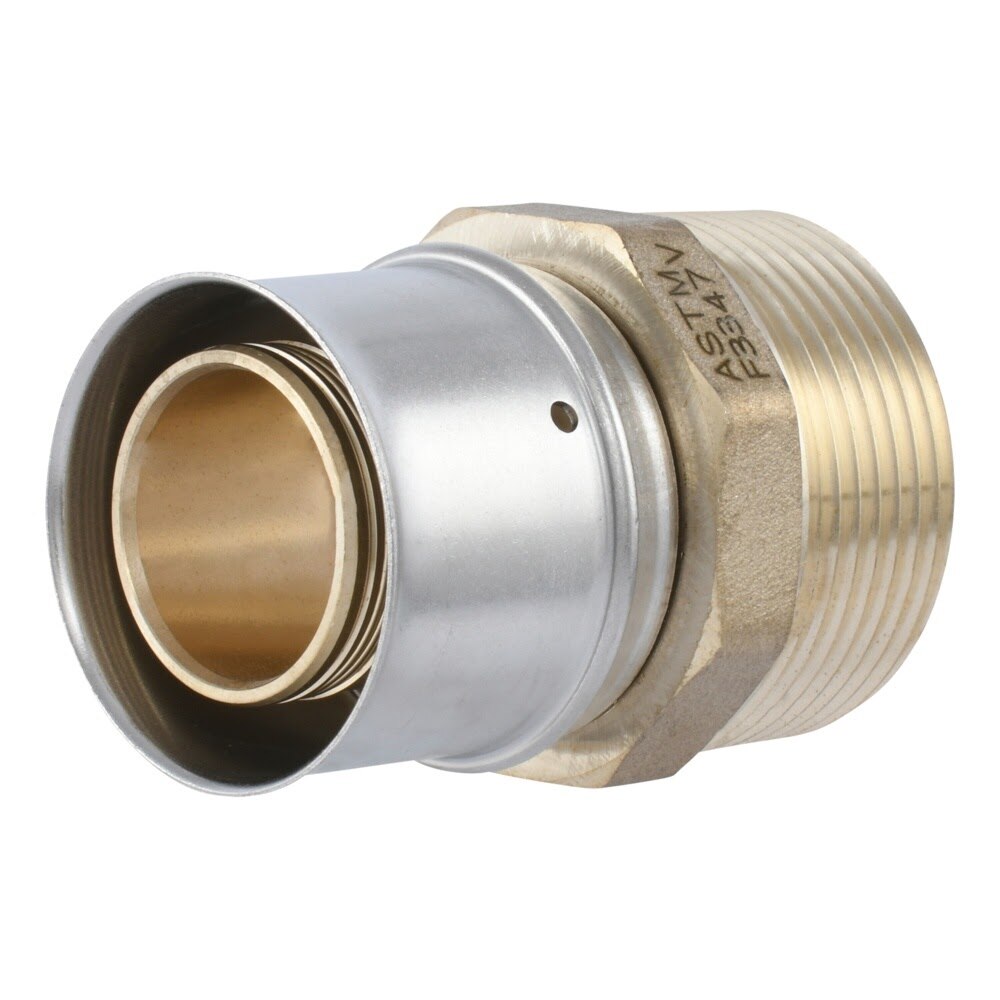 SharkBite UCP113532M 1-1/4 in. x 1-1/4 in. Brass PEX Press Male Adapter MNPT