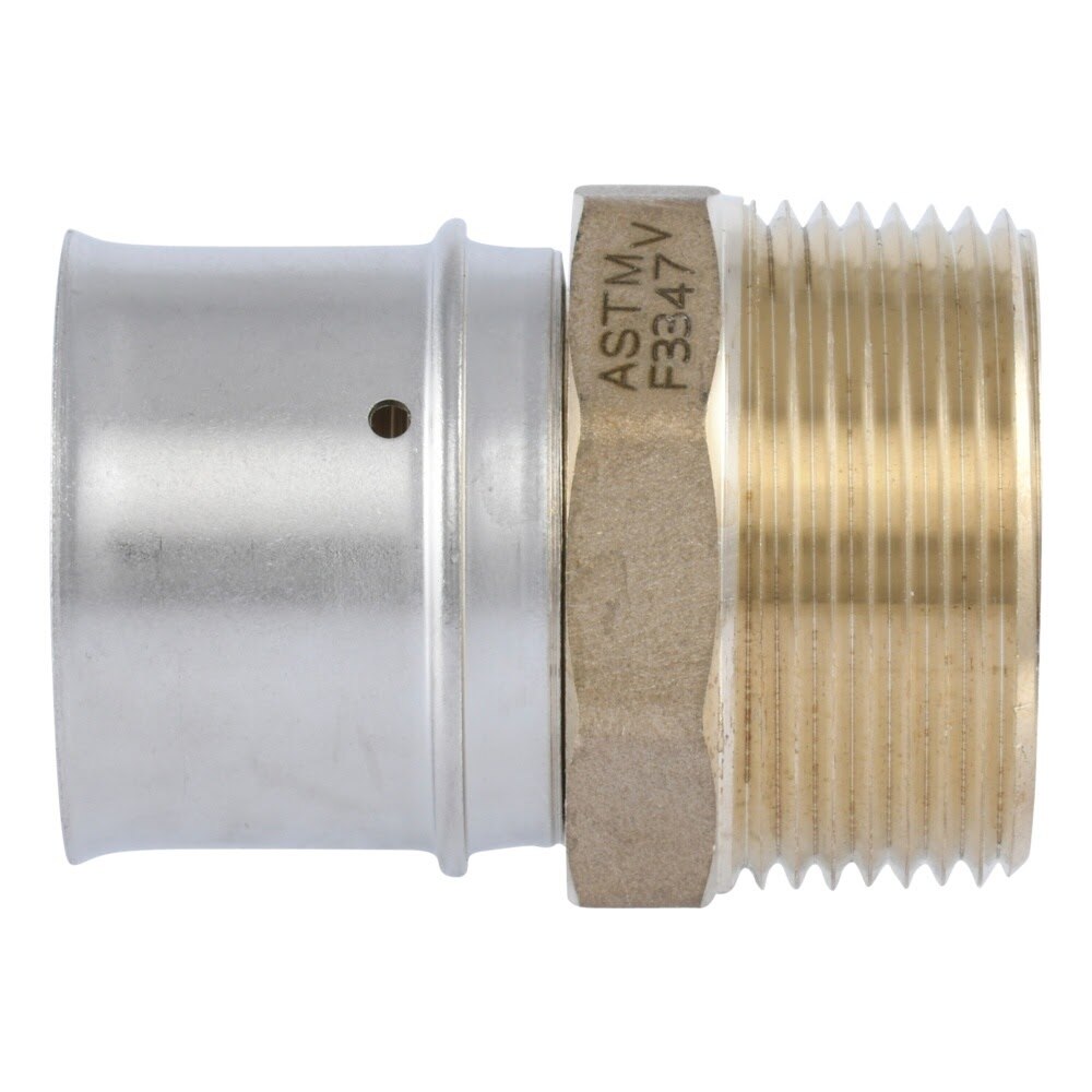 SharkBite UCP113532M 1-1/4 in. x 1-1/4 in. Brass PEX Press Male Adapter MNPT - 3