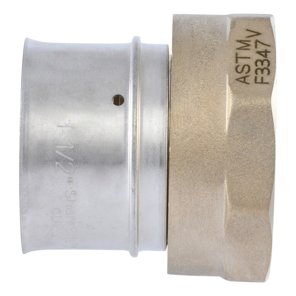 SharkBite UCP114140F 1-1/2 in x 1-1/2 in Brass PEX Press Female Adapter FNPT - 3