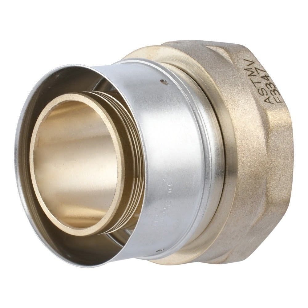 SharkBite UCP115450F 2 in x 2 in FNPT Brass PEX Press Female Adapter