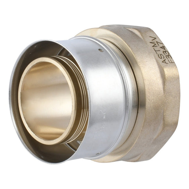 SharkBite UCP115450F 2 in x 2 in FNPT Brass PEX Press Female Adapter