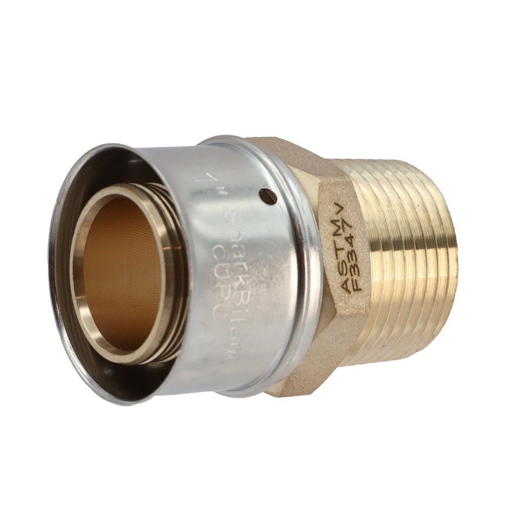 SharkBite UCP142 1 in. x 3/4 in. Brass PEX Press Male Adapter MNPT