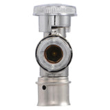 SharkBite UCP23058 1/2 in. Press x 3/8 in. OD Compression Brass Quarter Turn Angle Stop Valve - 4