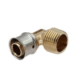SharkBite UCP280 1/2 in x 1/2 in Brass PEX Press Male Adapter Elbow MNPT