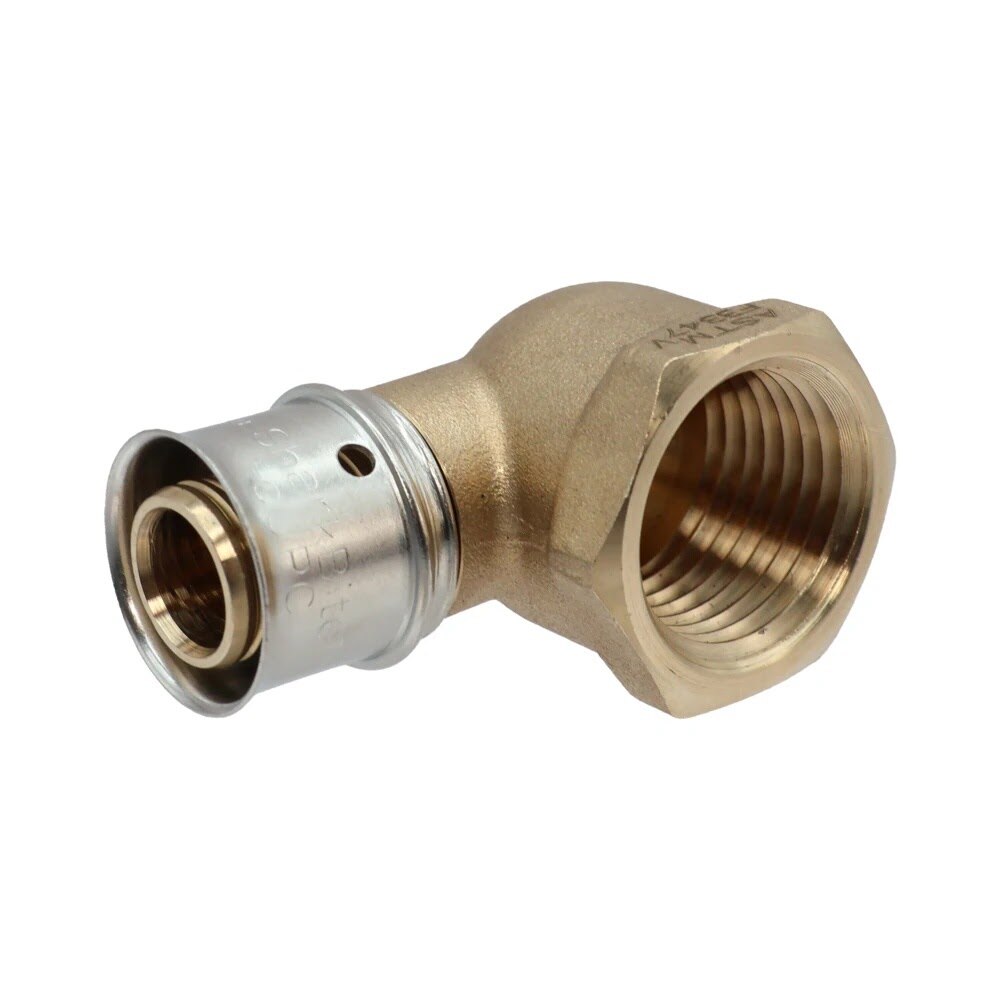 SharkBite UCP308Z 1/2 in. x 1/2 in. Brass PEX Press to FNPT Female Adapter Elbow