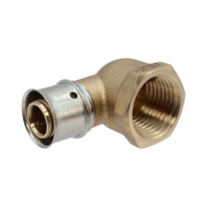 SharkBite UCP308Z 1/2 in. x 1/2 in. Brass PEX Press to FNPT Female Adapter Elbow