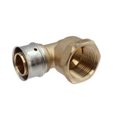 SharkBite UCP314 3/4 in x 3/4 in Brass PEX Press Female Adapter Elbow FNPT