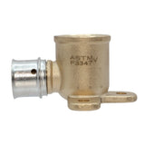 SharkBite UCP334 1/2 in x 1/2 in FNPT Brass PEX Press Female Drop Ear Elbow - 3