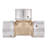 SharkBite UCP374 1 in. x 1 in. x 1 in. Brass PEX Press Tee - 3