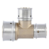SharkBite UCP454 PEX Press Brass Reducing Tee 3/4 in x 1/2 in x 1/2 in - 3
