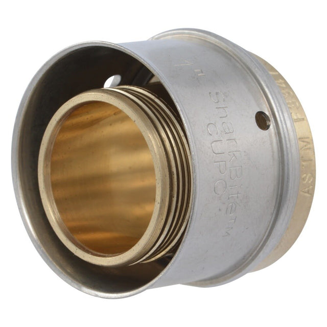 SharkBite UCP520 1 in x 1 in Brass PEX Press Plug for Sealing PEX Lines