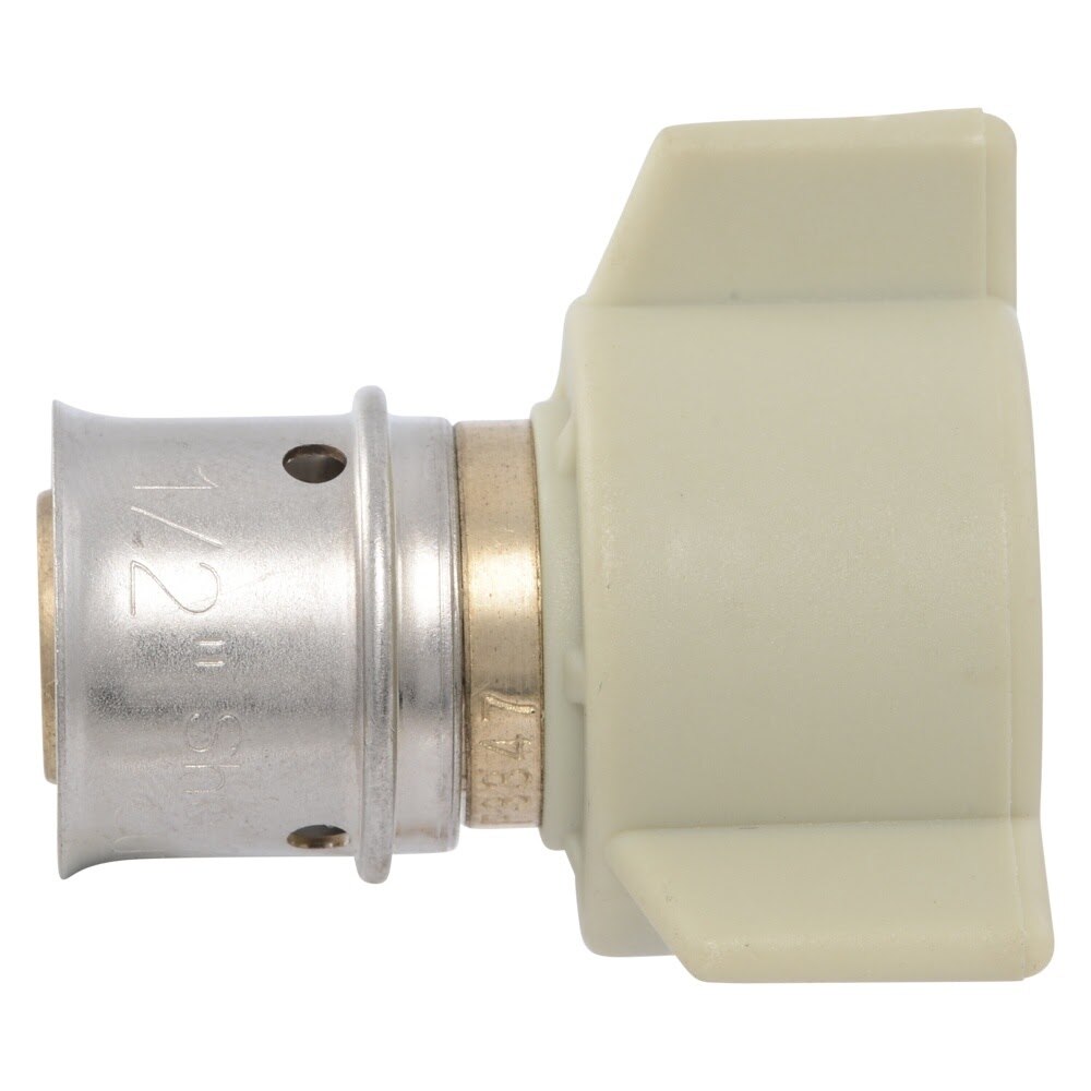 SharkBite UCP526 1/2 in x 1/2 in NPSM Brass PEX Press Swivel Adapter - 3