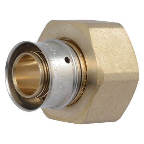 SharkBite UCP529 3/4 in x 1 in NPSM Brass PEX Press Swivel Adapter
