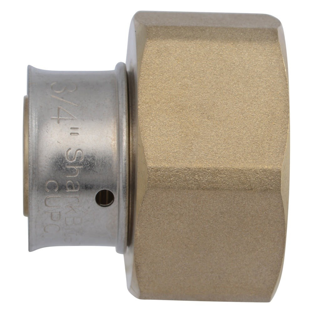 SharkBite UCP529 3/4 in x 1 in NPSM Brass PEX Press Swivel Adapter - 3