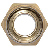SharkBite UCP594 1 in x 1 in NPSM Brass PEX Press Swivel Adapter with Stainless Steel Sleeve - 2