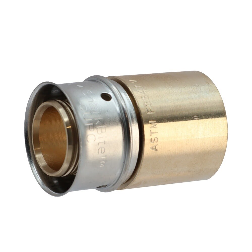 SharkBite UCP606 3/4 in x 3/4 in Brass PEX Press Female Sweat Adapter