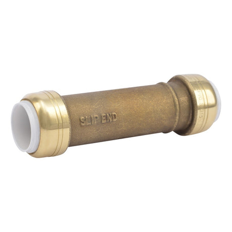 SharkBite UIP3008A 1/2 in PVC x 1/2 in PVC Slip Repair Coupling for Water Pipe Repair