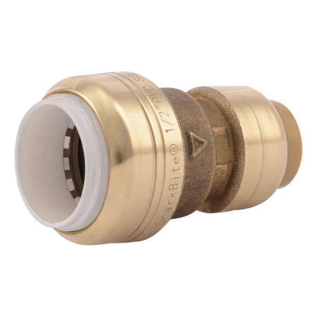 SharkBite UIP4008A 1/2 in. CTS x 1/2 in. PVC Push Fit Transition Coupling