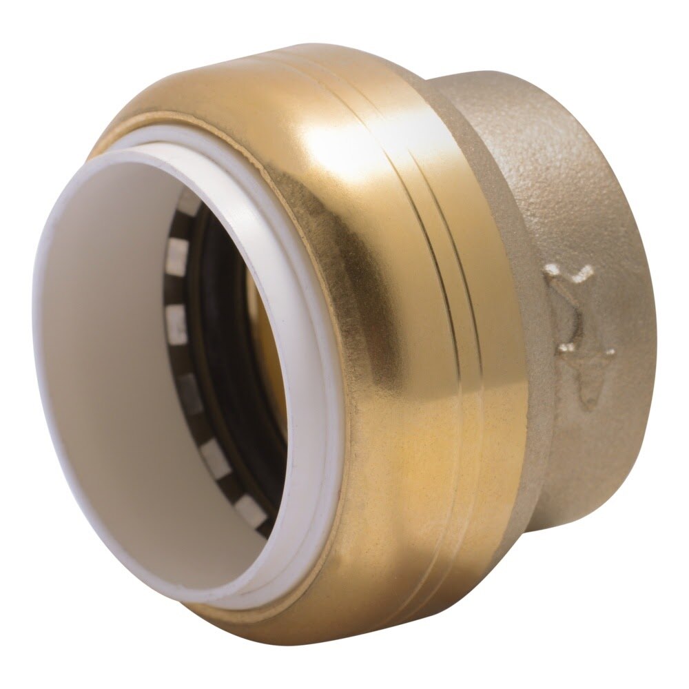 SharkBite UIP520A 1 in Push-to-Connect PVC Cap for Schedule 40 80 and 120 PVC Pipe